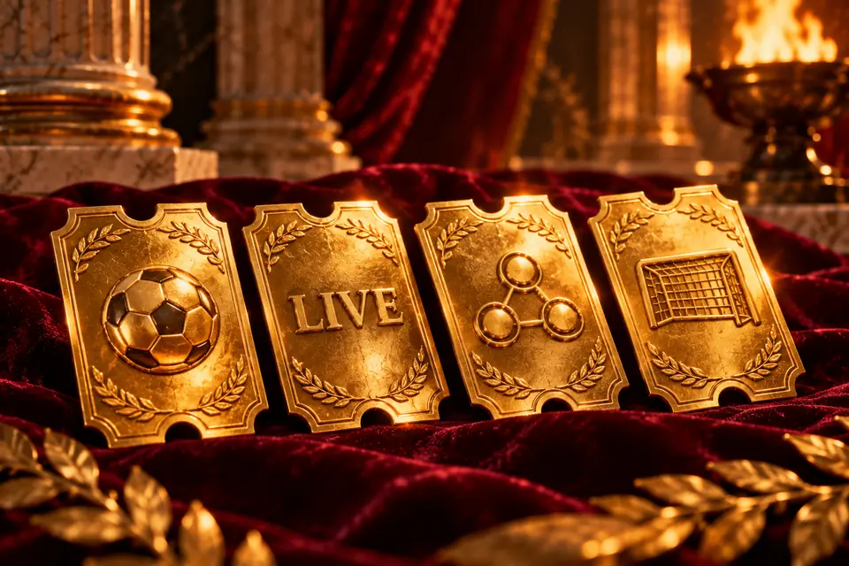 Vier gouden tickets voor voetbal, live, combi en wedden